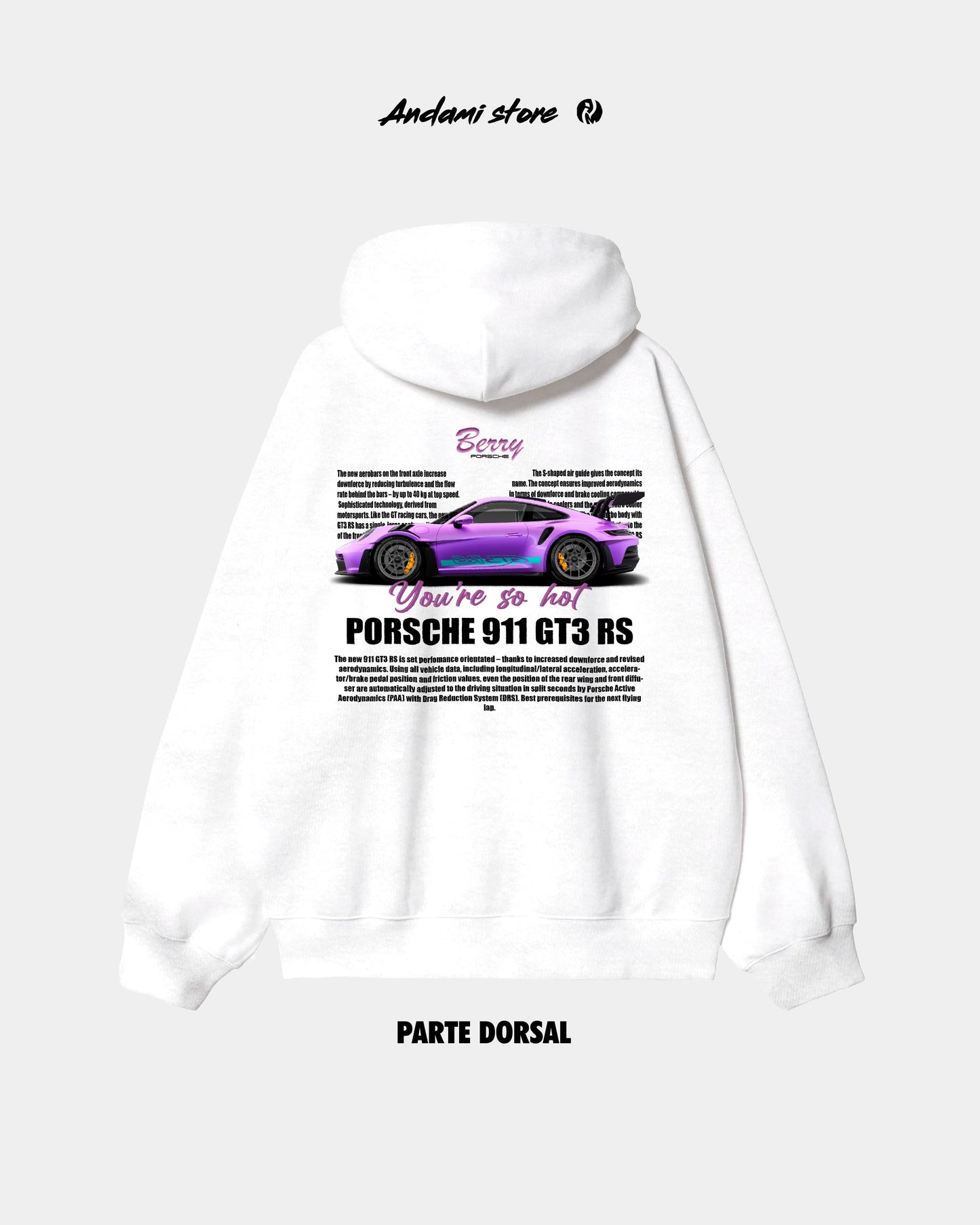 Berry Porsche Hoodie