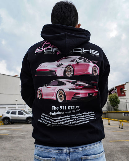 Porsche GT3 moletom rosa com capuz