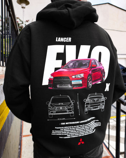 Mitsubishi Lancer evo X hoodie