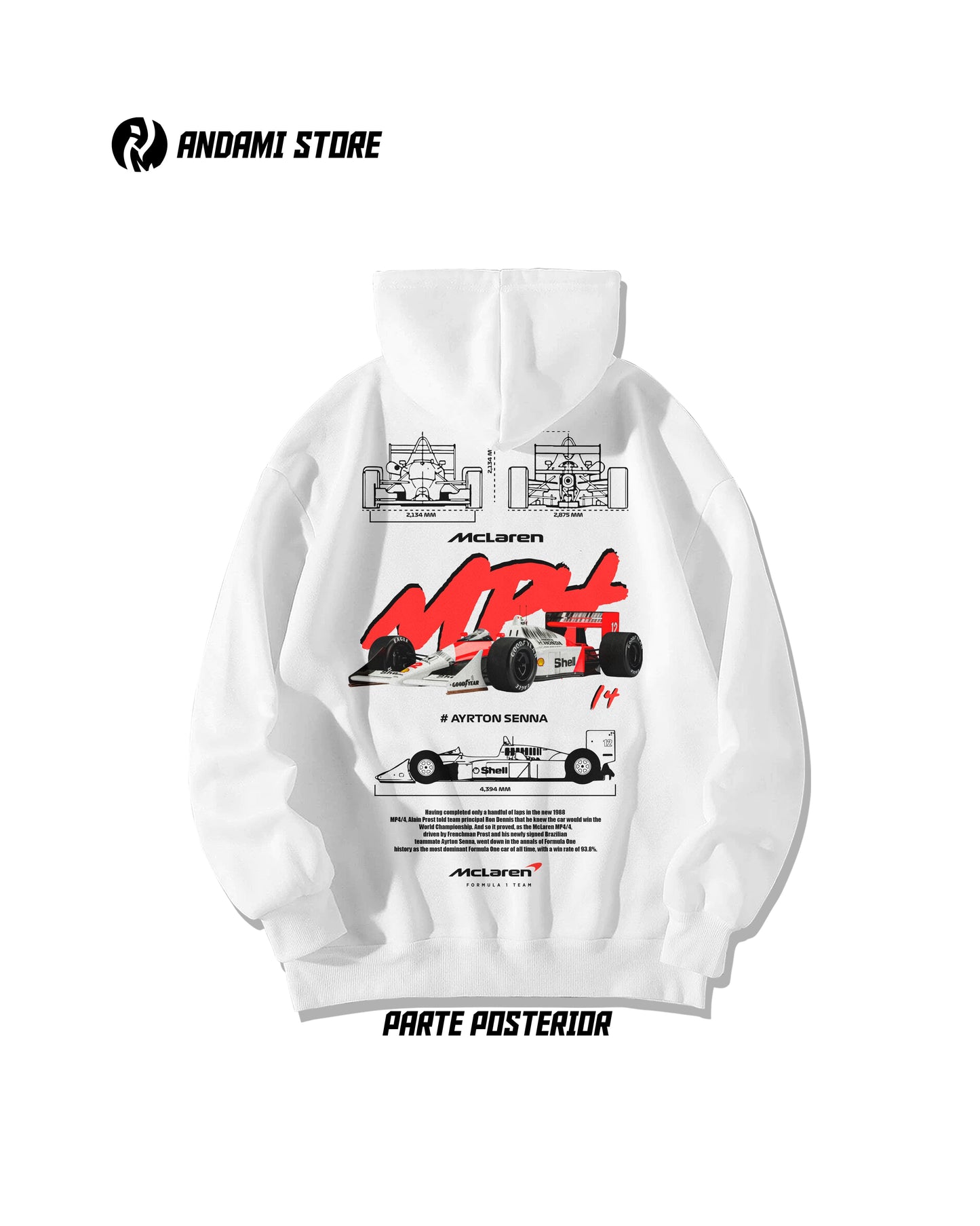 Mclaren Mp4/4 hoodie