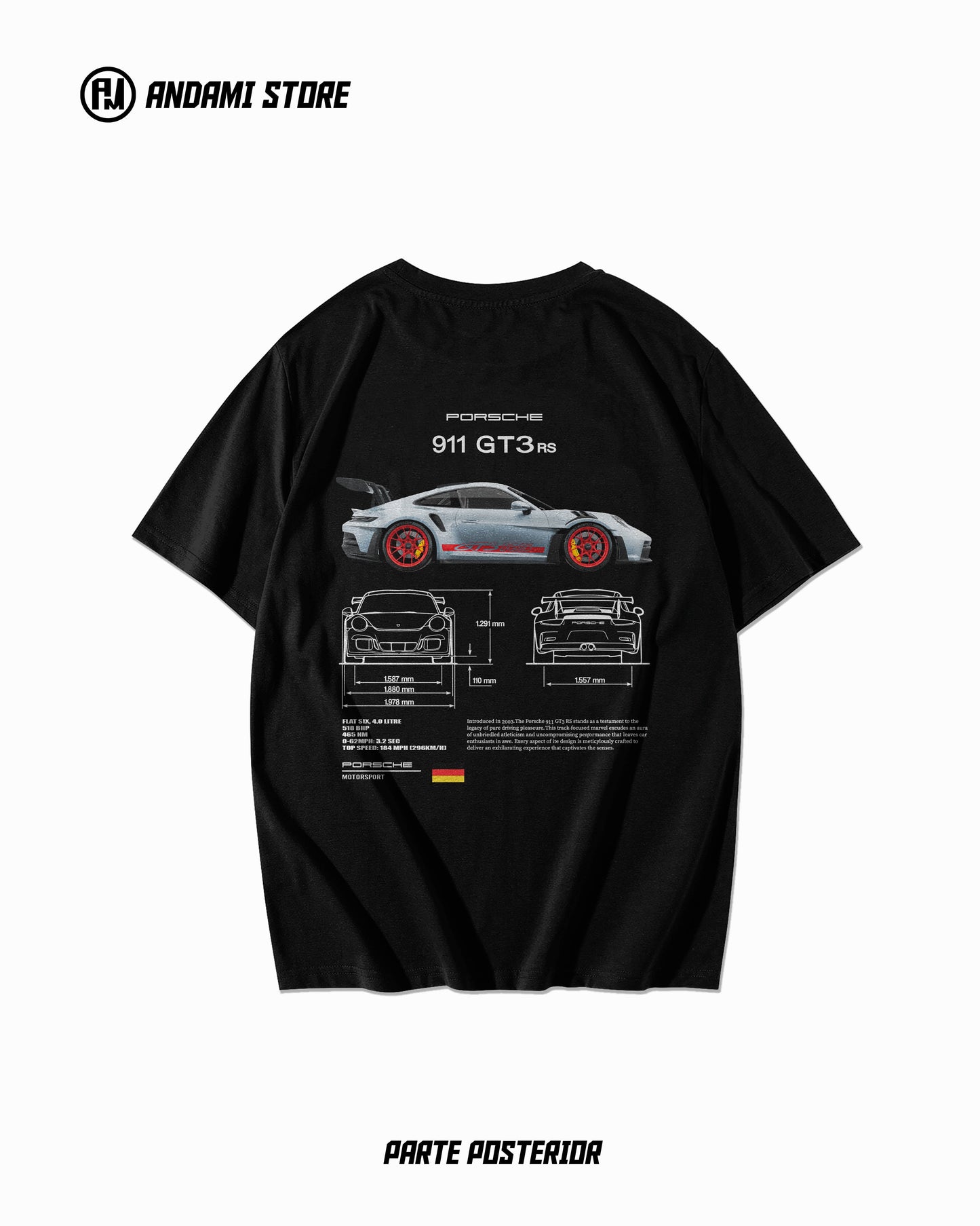 Porsche GT3 Rs Motorsport T-shirt