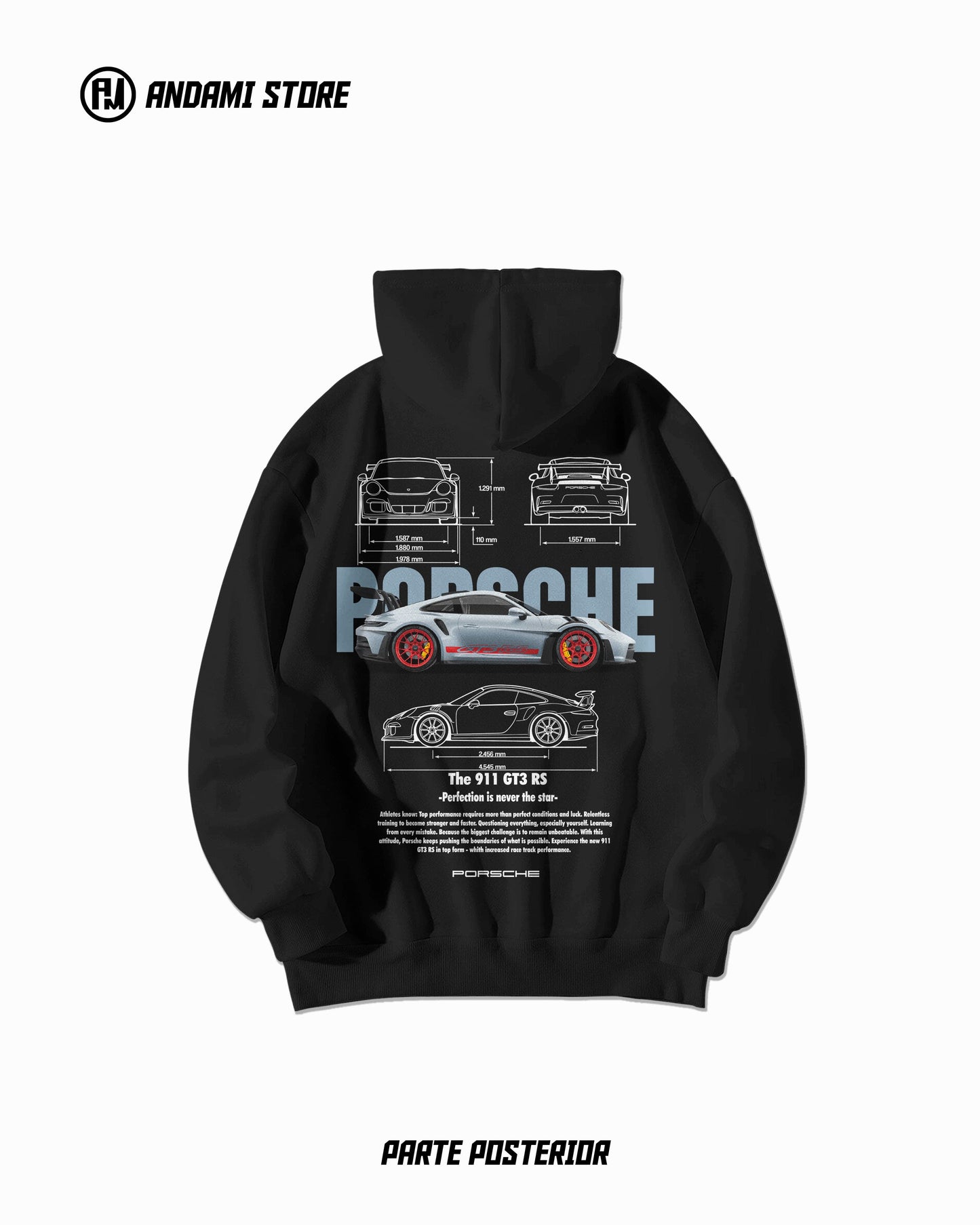 Porsche GT3 RS extended hoodie