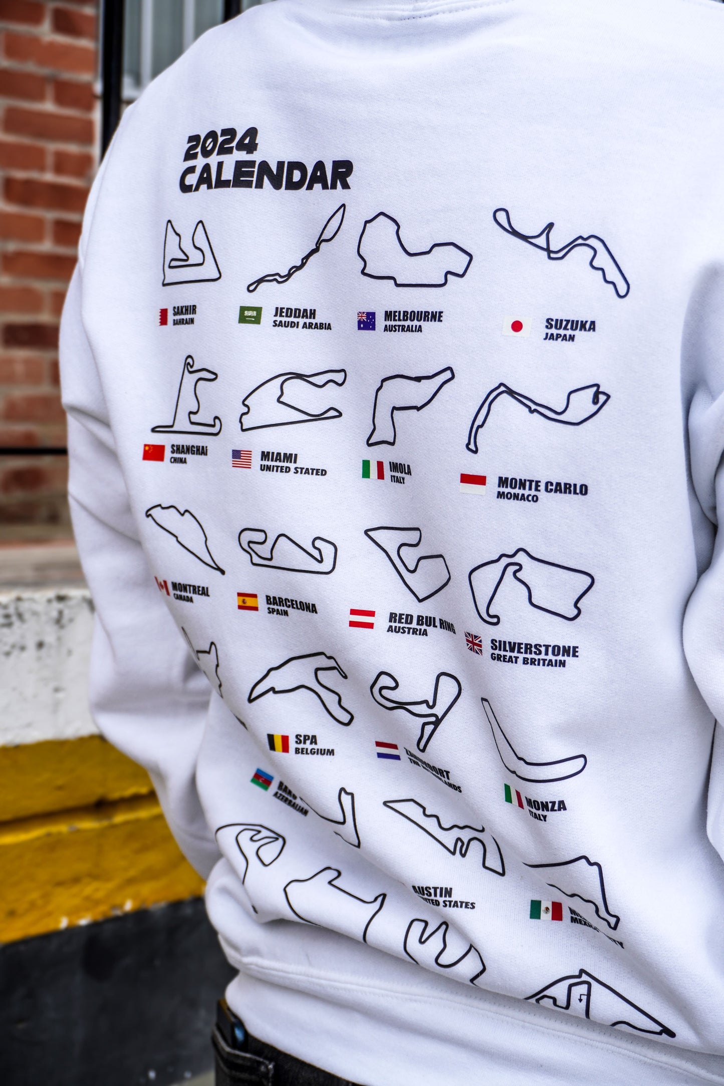 Calendario F1 2024 hoodie