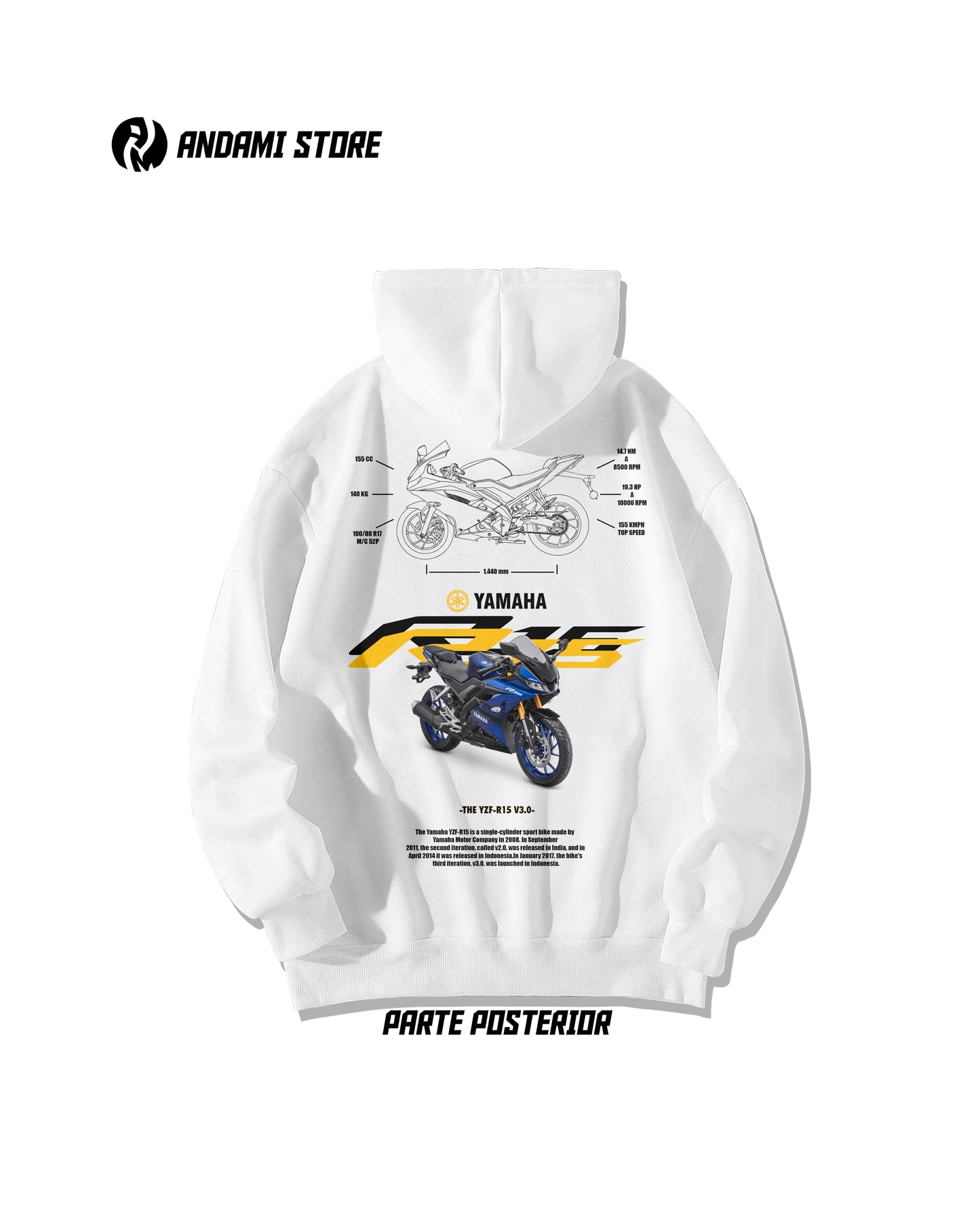 Yamaha R15 hoodie