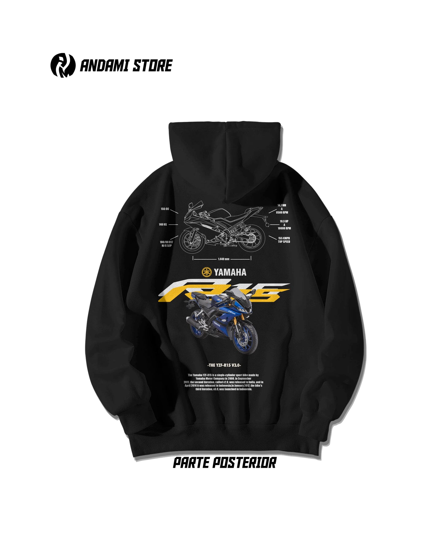 Yamaha R15 hoodie