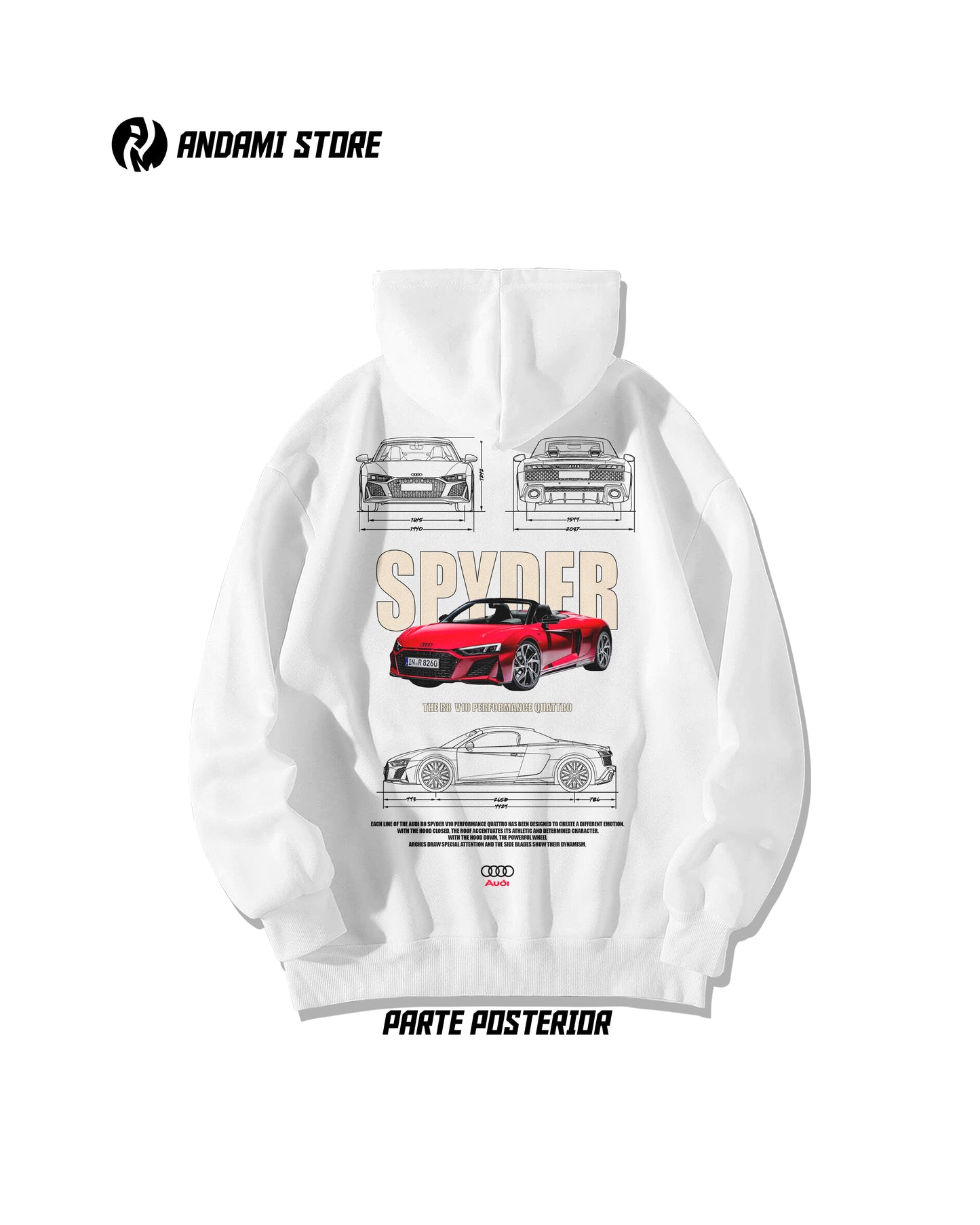 Audi r8 spyder Hoodie